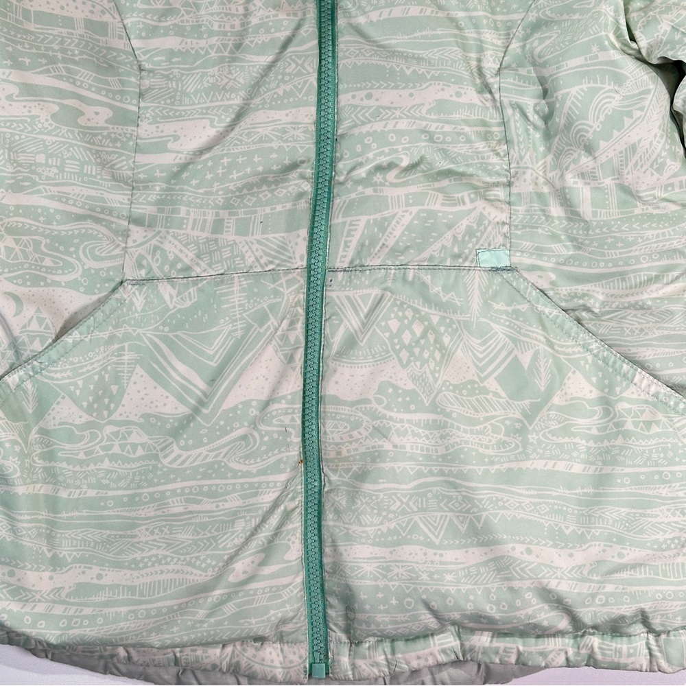 Patagonia kids reversible down puffer jacket hooded winter coat girls L - Picture 7 of 16